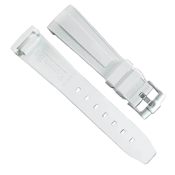 RubberB T808 for Tudor Pelagos FXD 42mm White Strap - rubber watch strap