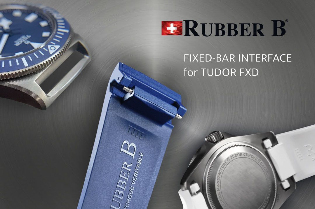 RubberB T808 strap for Tudor Pelagos FXD - White - profile view